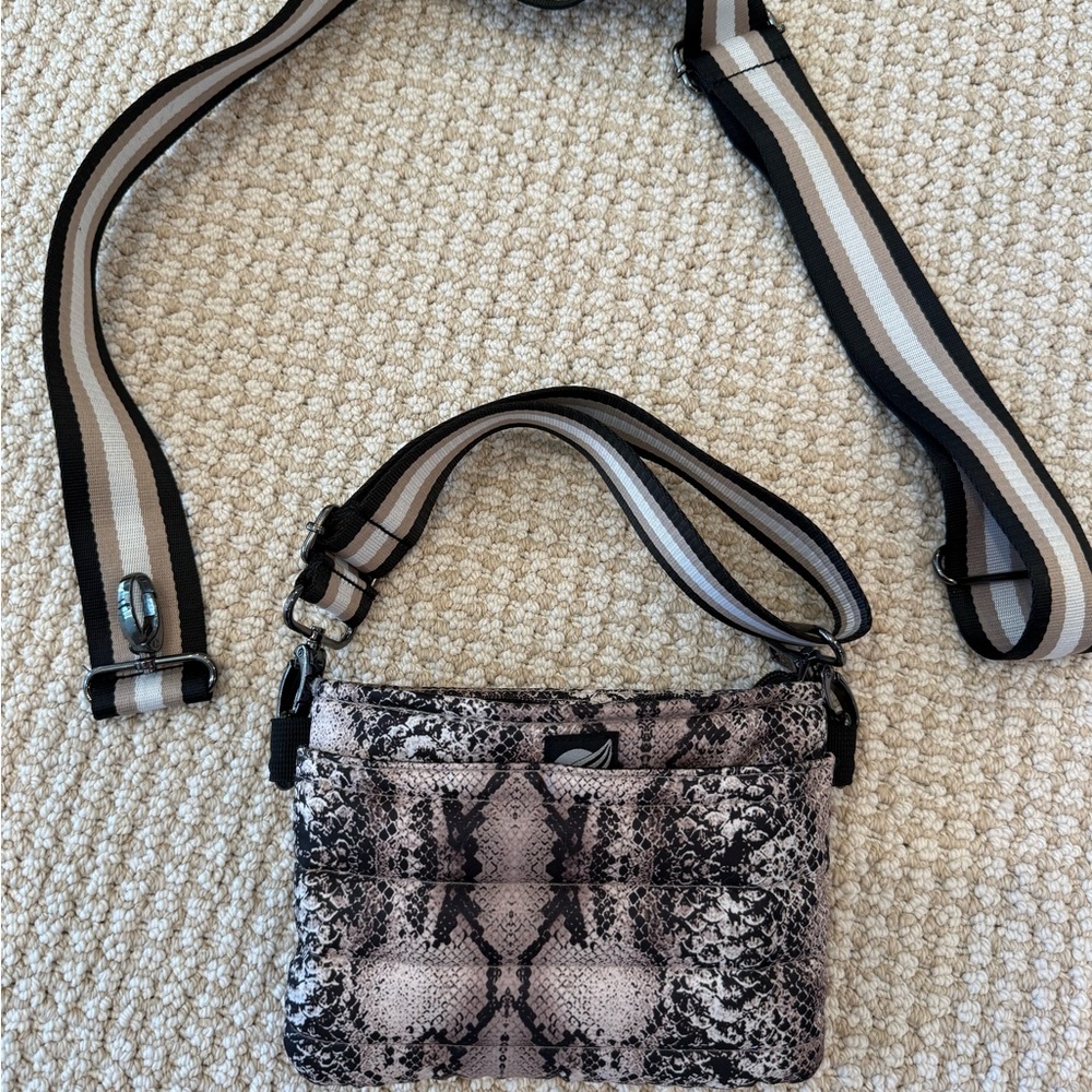 Think Rolyn Snake Print Crossbody Bag